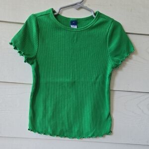 Old Navy Bright Green Ribbed Top